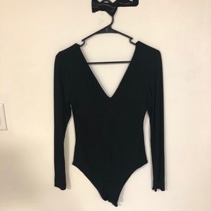 Deep Vcut Longsleeve Bodysuit